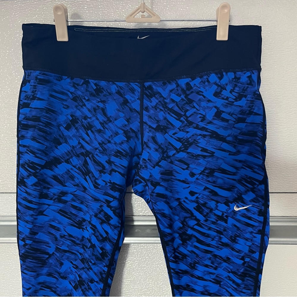 Nike Blue Patterned Leggings - Picture 2 of 4